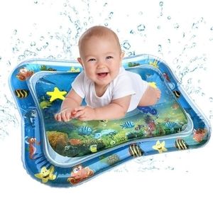 Inflatable water play mat